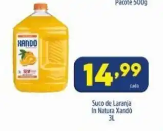 Arena Atacado Suco de Laranja In Natura Xando 3L oferta