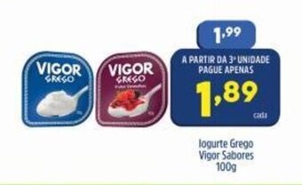 Arena Atacado Iogurte Grego Vigor Sabores 100g oferta