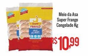 Meio da asa super frango congelado kg