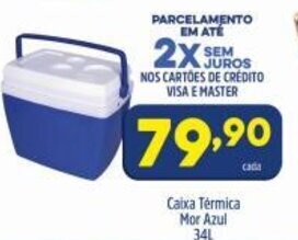 Arena Atacado Caixa Termica Mor Azul 34L oferta