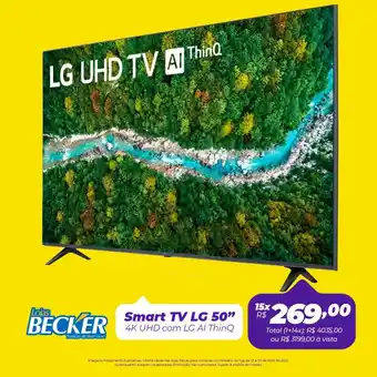 Lojas Becker Smart TV LG 50" oferta