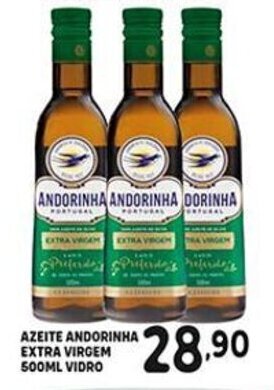Azeite Andorinha Extra Virgem 500ml vidro