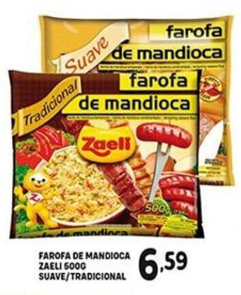 Farofa de Mandioca Zaeli 500g suave/ tradiconal