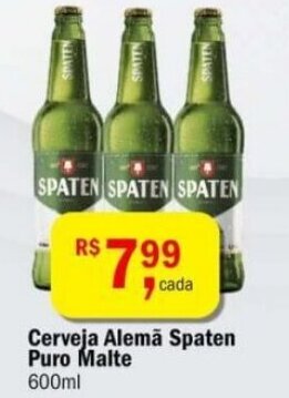 Cerveja Alema Spaten Puro Malte 600ml