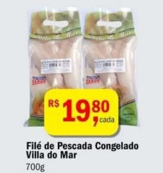 File de Pescada Congelado Villa do Mar 700g