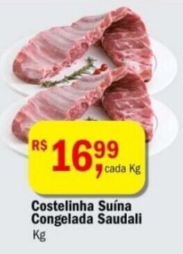 Ultrabox Costelinha Suina Congelada Saudali 1kg oferta