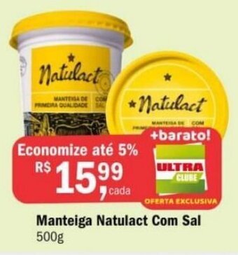 Ultrabox Manteiga Natulact Com Sal 500g oferta