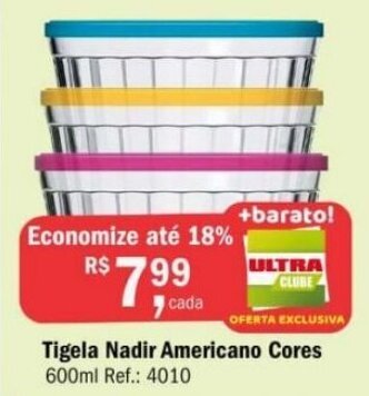 Ultrabox Tigela Nadir Americano Cores 600ml oferta