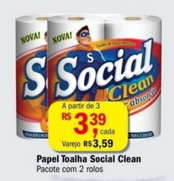Ultrabox Papel Toalha Social Clean oferta