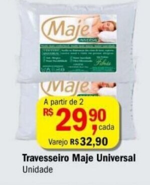 Ultrabox Travesseiro Maje Universal unidade oferta
