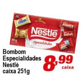 Ricoy Supermercados Bombom Especialidades Nestle Caixa 251g oferta