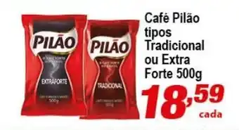 Ricoy Supermercados Cafe Pilao tipos tradicional ou Extra Forte 500g oferta