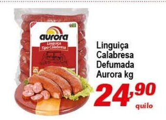 Ricoy Supermercados Linguica Calabresa Defumada Aurora 1kg oferta