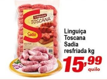 Ricoy Supermercados Linguica Toscana Sadia resfriada 1kg oferta