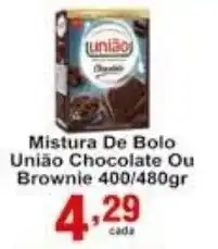 Rossi Supermercado Mistura de Bolo Uniao Choclate ou Brownie 400/480g oferta