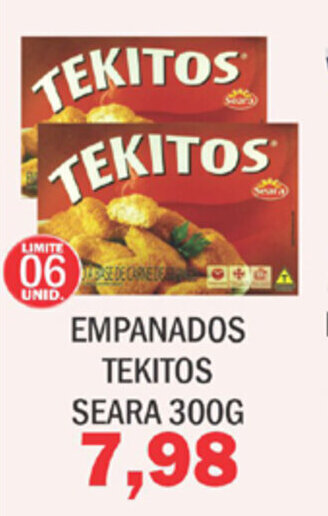 Supermercados Mendonça Empanados Tekitos Seara 300g oferta