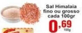 Rossi Supermercado Sal Himalaia fino oi grosso cada 100g oferta