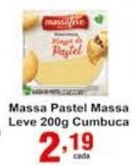 Rossi Supermercado Massa Pastel Massa Leve 200g Cumbuca oferta