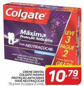 GBarbosa Creme dental colgate máxima proteção anticáries mais neutraçúcar oferta