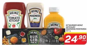 GBarbosa Kit burger heinz ketchup/ maionese/mostarda oferta