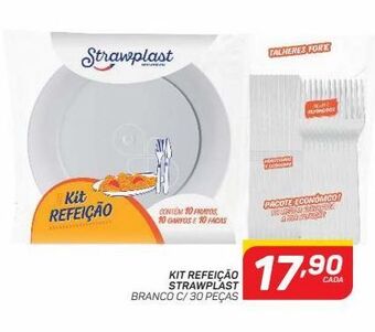 Kit refeição strawplast