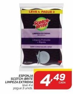 Esponja scotch-brite limpeza extrema