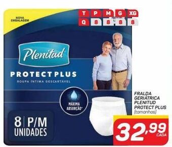 Fralda geriátrica plenitud protect plus