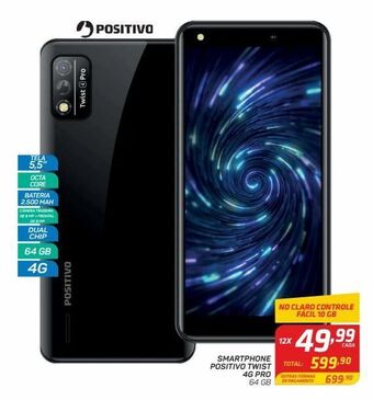 GBarbosa Smartphone positivo twist 4g pro 64 gb oferta