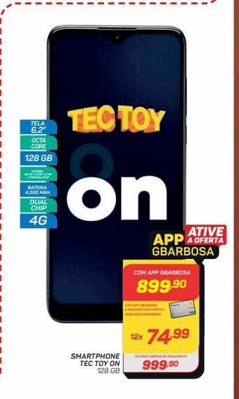 GBarbosa Smartphone tec toy on 128 gb oferta