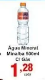 Agua Mineral Minalba 500ml c/ gas
