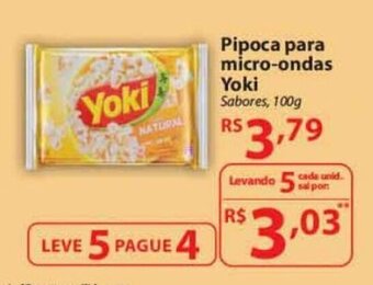 Pipoca para micro ondas Yoki 100g