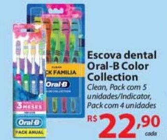 Nacional Escova dental Oral B Color Collection oferta