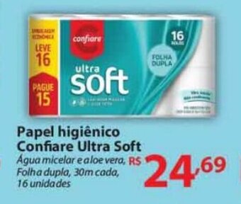 Nacional Papel Higiénico Confiare Ultra Soft oferta