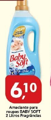 Supermercados Nori Amaciante para roupas Baby Sof 2L fragrancias oferta