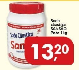 Supermercados Nori Soda caustica Sansao Pote 1kg oferta