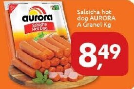 Supermercados Nori Salsicha Hot Dog Aurora a granel 1kg oferta