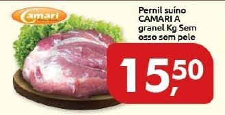 Pernil Suino Camari a granel 1kg sem osso sem pele