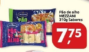 Supermercados Nori Pao de Alho Mezzani 310g sabores oferta