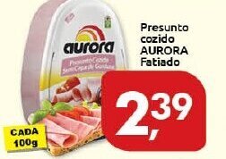 Supermercados Nori Presunto Cozido Aurora Fatiado 100g oferta
