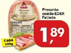 Supermercados Nori Presunto cozido Eder Fatiado 100g oferta