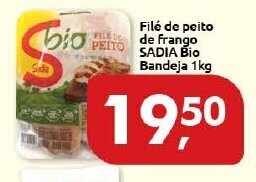 Supermercados Nori File de peito de frango Sadia Bio Bandeja 1kg oferta