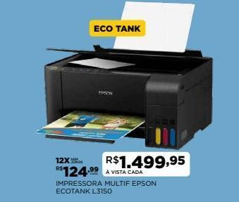 Multifuncional Epson Ecotank oferta na Lojas Cem