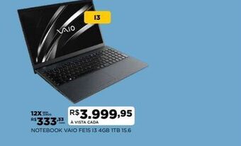 DB Supermercados Notebook vaio oferta