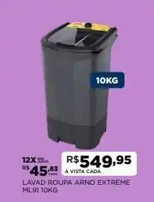 DB Supermercados Lavadora roupa 10kg arno oferta