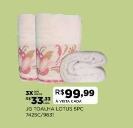 DB Supermercados Toalha lotus oferta