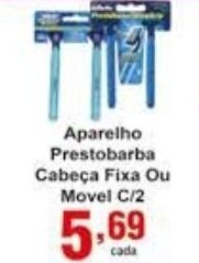 Aparelho Prestobarba Cabeca Fixa ou Movel c/2