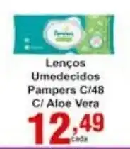 Lencos Umedecidos Pampers c/48 c/ Aloe Vera