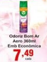 Rossi Supermercado Odoriz Bom Ar Aero 360ml Emb Econimica oferta