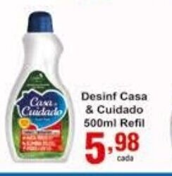 Rossi Supermercado Desinf Casa & Cuidado 500ml Refil oferta