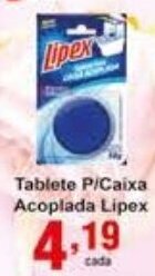 Tablete p/Caixa Acoplada Lipex
